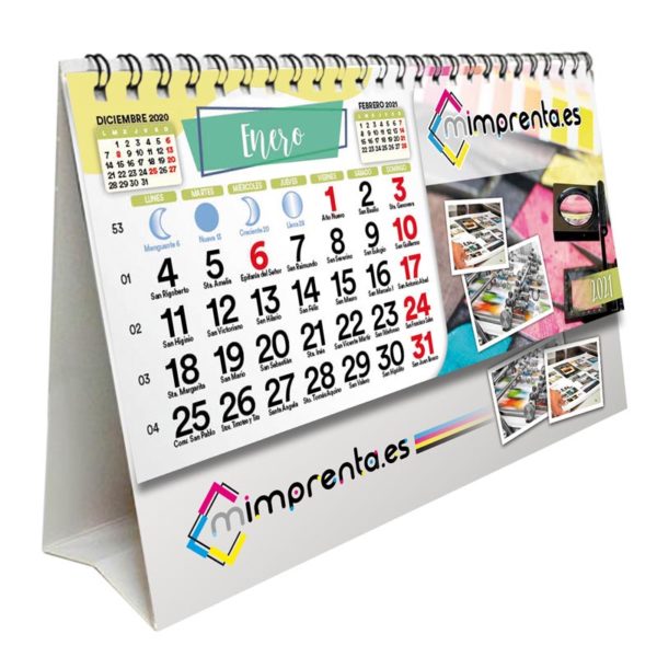 Calendario De Sobremesa Mensual Personalizado Mimprenta 6041